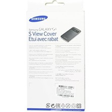 Storemax I9500 Galaxy S4 Orjinal S View Cover Kılıf - Koyu Mavi EF-CI950BLEGWW