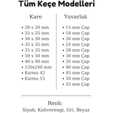 Storemax Siyah Keçe 48 Adet 2 cm Daire Yapışkanlı, Masa, Koltuk Altı Parke Koruma Yuvarlak
