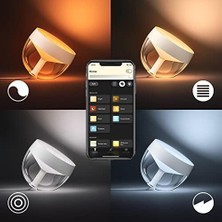 Storemax Hue Beyaz ve Renkli Ambiance Masa Lambası Beyaz 520LM, Kısılabilir, 16 Milyon Renk, Derin Karartma Işlevi, Uygulama Üzerinden Kontrol Edilebilir, Amazon Alexa (Echo, Echo Dot) ile Uyumlu