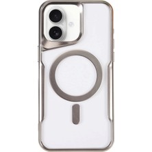 İrgit Store Iphone 16 Kılıf Boyi Magsafe Silikon Kapak - Gümüş