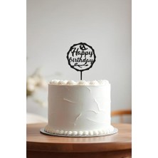 Storemax Happy Birthday Doğum Günü Pastası Süsleme, Pasta Süsü, Yeniden Kullanılabilir, OCT20