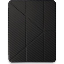 İrgit Store Ipad Pro 11 (2024) Kılıf Color Karbon Tablet Kılıfı - Siyah