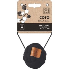 M-Pets Coto Örgü Top Köpek Oyuncağı 6.5 cm Siyah