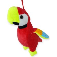 TrentCo Peluş Sevimli Hayvanlar 25 cm - Kırmızı Papağan (Lisinya)