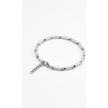 HERİF Erkek Küp Üçgen Model Ayarlanabilir 19+3cm Çelik Bileklik