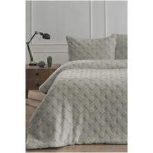 Diamond 3 Parça Pietra Çift Kişilik Kürk Comforter Yorgan Seti - 220X240 cm - Orijinal Çantalı