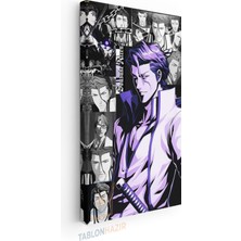 Tablonhazır Dikey Panaromik Kanvas Tablo Modern Duvar Tablosu Bleach Aizen Yeni Ev Hediyesi Ev Ofis Tablo