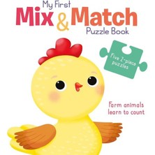 İrgit Store My First Mix & Match Puzzle Book: Farm Animals Learn To Count
