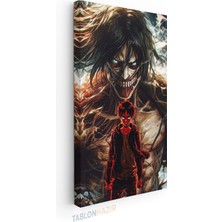 Tablonhazır Dikey Panaromik Kanvas Tablo Modern Duvar Tablosu Anime Aot Yeni Ev Hediyesi Ev Ofis Tablo