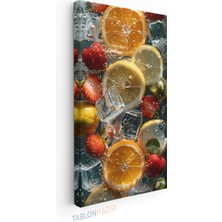 Tablonhazır Dikey Panaromik Kanvas Tablo Modern Duvar Tablosu Mutfak Kafe 2 Yeni Ev Hediyesi Ev Ofis Tablo