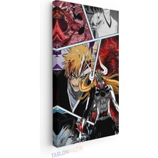 Tablonhazır Dikey Panaromik Kanvas Tablo Modern Duvar Tablosu Bleach Ichigo 1 Yeni Ev Hediyesi Ev Ofis Tablo