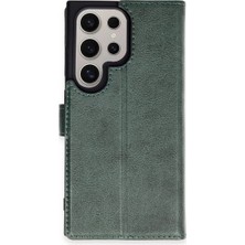 İrgit Store Samsung Galaxy S24 Ultra Kılıf Trend S Plus Kapaklı Kılıf - Yeşil