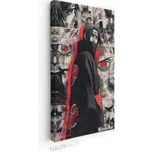 Tablonhazır Dikey Panaromik Kanvas Tablo Modern Duvar Tablosu Naruto Itachi Yeni Ev Hediyesi Ev Ofis Tablo