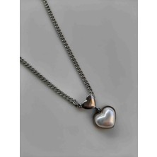 Makmery Kalp Kolye Silver