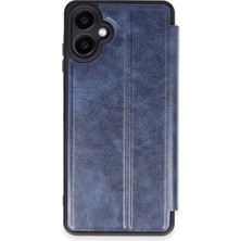 İrgit Store Samsung Galaxy A06 Kılıf Flip Cover - Lacivert