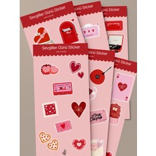 Tiny Stories TR Sevgililer Günü Temalı Sticker Seti - 6 Adet / Vintage, Ajanda, Defter,bullet Journal,scrapbook