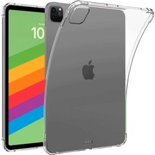 İrgit Store Ipad Pro 13 (2024) Kılıf Anti Shock Tablet Silikon - Şeffaf