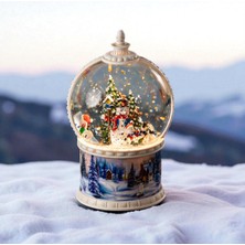 PremiumPort Işıklı ve Müzikli Noel Kar Küresi, Yılbaşı Dekorasyonu, Kardan Adam ve Noel Baba