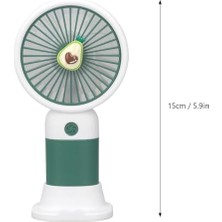 Storemax 1 Adet Renkli Şarjlı Mini El Fanı ve Standlı Masa Fanı Çanta Boy Vantilatör Pervane Taşınabilir