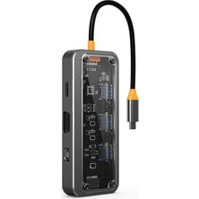Vice Avm ZR663 Type-C 8 İn 1 Multı Functıonal Hub Statıon TG-V 11214