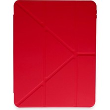 İrgit Store Xiaomi Pad 6 Kılıf Kalemlikli Mars Tablet Kılıfı - Kırmızı