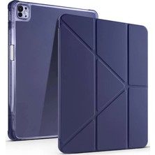 İrgit Store Ipad Air 13 (2024) Kılıf Kalemlikli Mars Tablet Kılıfı - Lacivert