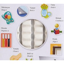 Storemax Tack-It Beyaz, 50 Gr, 90 Parça, Yeniden Kullanılabilir Hamur Yapıştırıcı, Sökülebilir ve Iz Bırakmaz