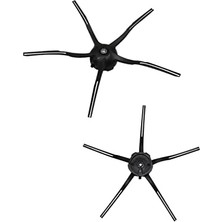 Storemax Popüler S6 S5 Max E35 E2 Mı Süpürge Silikon Yan Fırça (2 Adet) Siyah