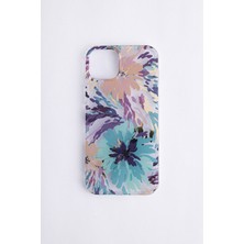 Canpay iPhone 15 Plus Uyumlu Kılıf Solmayan Imd Baskı Desenli, Şeffaf Tpu+Pc Botanik Kapak