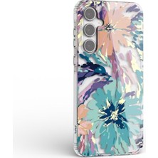 Canpay Samsung Galaxy A13 Uyumlu Kılıf Solmayan Imd Baskı Desenli, Şeffaf Tpu+Pc Botanik Kapak