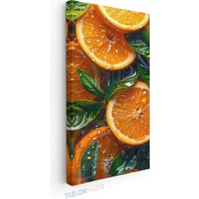 Tablonhazır Dikey Panaromik Kanvas Tablo Modern Duvar Tablosu Mutfak Kafe 6 Yeni Ev Hediyesi Ev Ofis Tablo