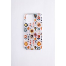 Canpay iPhone 16E Uyumlu Kılıf Solmayan Imd Baskı Desenli, Şeffaf Tpu+Pc Botanik Kapak