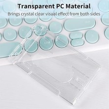 Storemax Kart Koruyucu, 5'li Paket Şeffaf Kimlik Kartı Kılıfı, Başparmak Yuvası ve Zincir Delikli Sert Plastik Kart Koruyucu, Standart Kartlar ve Spor Kartları Için (Dikey)