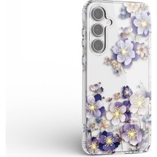 Canpay Samsung Galaxy A23 Uyumlu Kılıf Solmayan Imd Baskı Desenli, Şeffaf Tpu+Pc Botanik Kapak