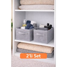 Bonny Home Ordena 2'li Gri Dolap Içi Düzenleyici Katlanabilir Organizer, Raf Düzenleyici, Çekmece Düzenleyici