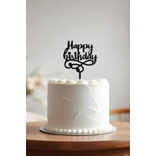 Storemax Happy Birthday Doğum Günü Pastası Süsleme, Pasta Süsü, Yeniden Kullanılabilir, OCT13