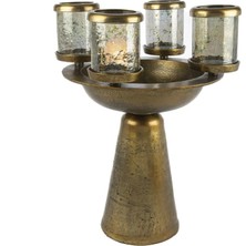Gold 4lü Cam Mumluk 46X56CM