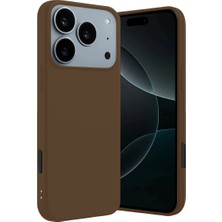 İrgit Store Iphone 17 Pro Max First Silikon - Kahverengi