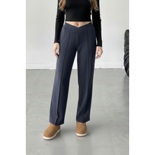 Softandbasic Kadın Dalgıc Scuba Kumaş Geniş Paça Battal Büyük Beden Eşofman Altı 2xl-3xl-4xl-5xl-6xl