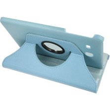 İrgit Store Samsung Galaxy T560 Tab E 9.7 Kılıf 360 Tablet Deri Kılıf - Turkuaz