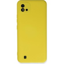 İrgit Store Realme C11 2021 Kılıf Nano Içi Kadife Silikon - Sarı