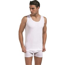 Saran 3005 Erkek Askılı Atlet -Beyaz - - L