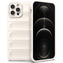 İrgit Store Iphone 12 Pro Kılıf Optimum Silikon - Krem