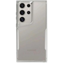 İrgit Store Samsung Galaxy S25 Ultra Kılıf Boyi Silikon Kapak - Gümüş