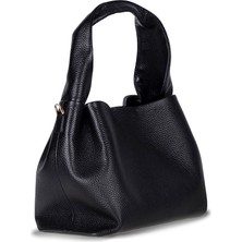 PLM Modern ve Fonksiyonel Tasarımıyla Hakiki Deri Kadın Omuz Çantası – Cortina - Siyah