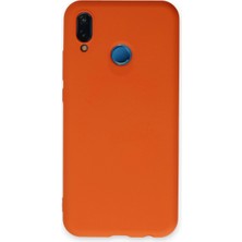 İrgit Store Huawei P20 Lite Kılıf Nano Içi Kadife Silikon - Turuncu