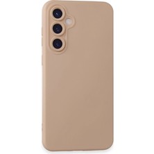 İrgit Store Samsung Galaxy S23 Fe Kılıf Nano Içi Kadife Silikon - Pudra