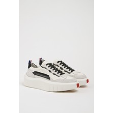 Faruk Balkanas Ergar Model Ithal Taban Kombinasyonlu Deri Sneaker Ayakkabı
