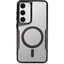 İrgit Store Samsung Galaxy S23 Kılıf Boyi Magsafe Silikon Kapak - Siyah