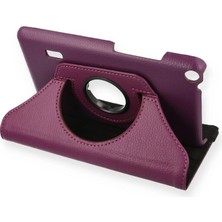 İrgit Store Huawei Mediapad T3 7 Kılıf 360 Tablet Deri Kılıf - Mürdüm